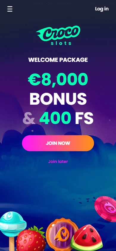 Crocoslots Casino games on mobile